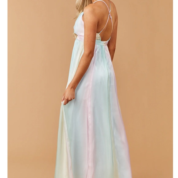 Pastel Rainbow Maxi Dress - Picture 5 of 7